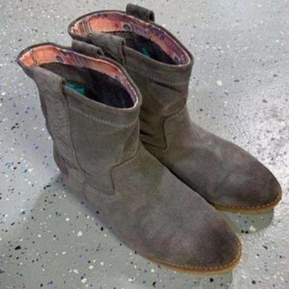 TOMS  Gray/Blue  Castlerock Suede Boots 7.5 - Picture 5 of 11